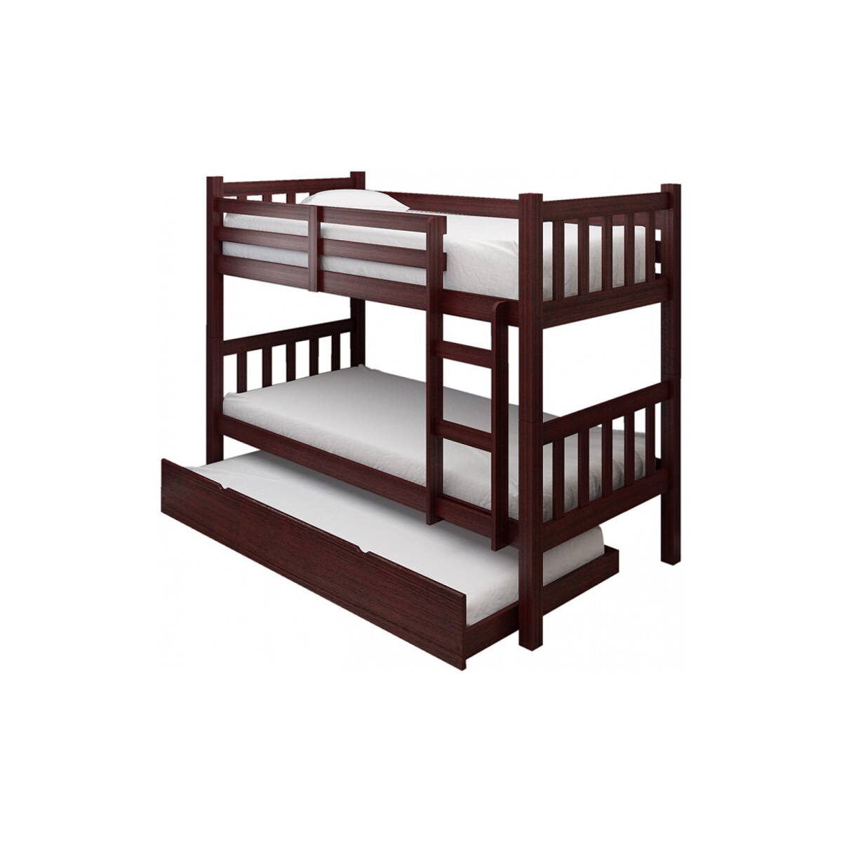 TRICAMA CUCHETA - 1 PLAZA MDF-Y-PINO MARRON B102 