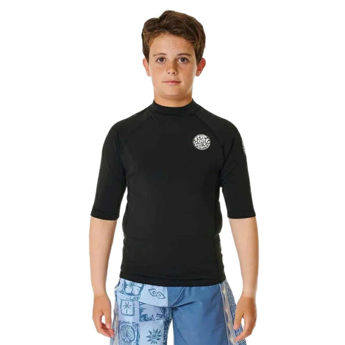 Lycra Rip Curl Icons Uv Brushed S/S - Negro 