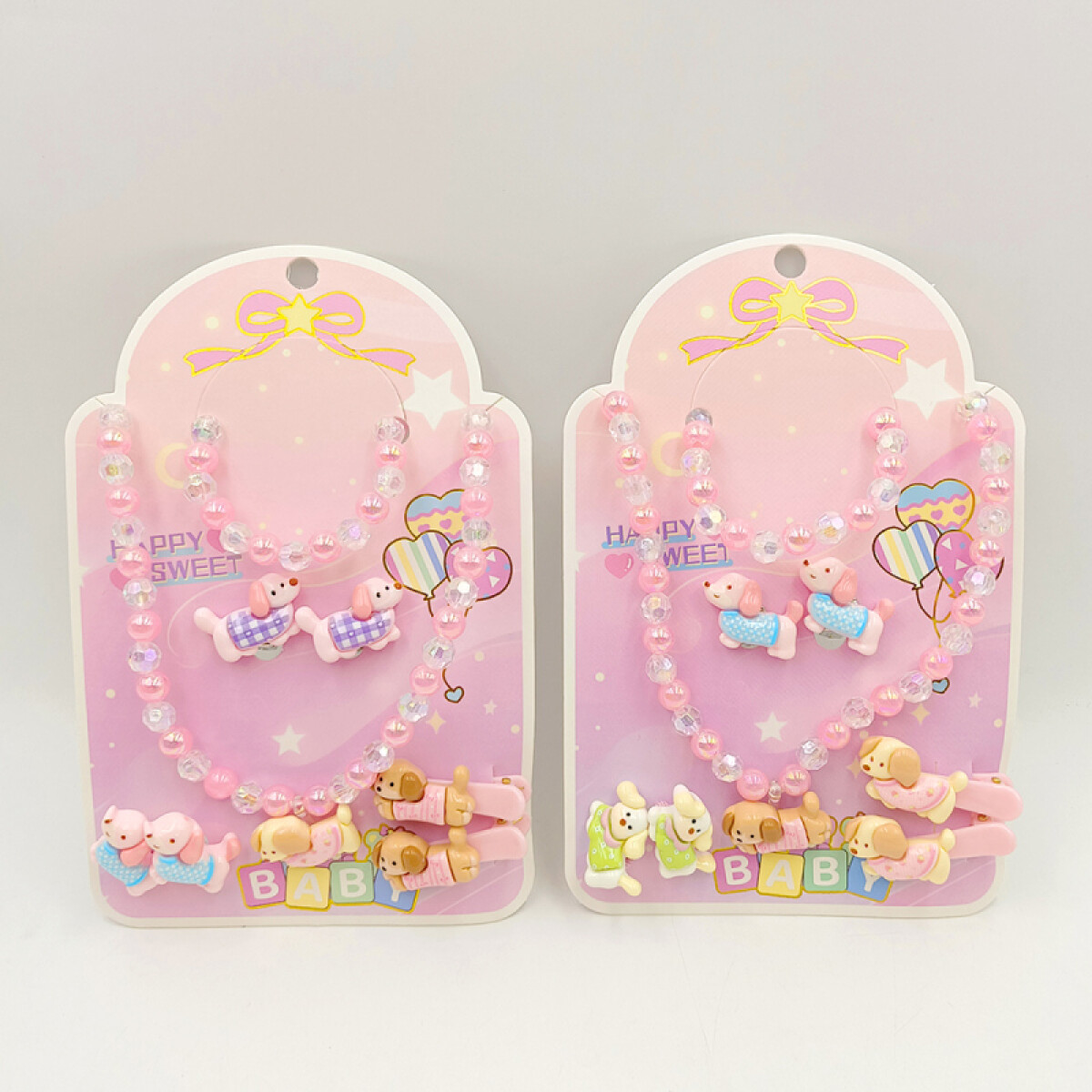 Set Accesorios Infantil - Perritos - 5 Piezas 