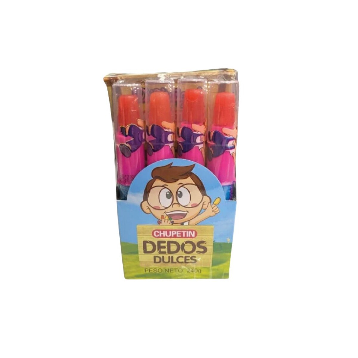 CHUPETIN. DISTRIGOL DEDOS DULCES DISPLAY X 20 PCS 