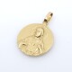Medalla escapulario en oro 18k amarillo Medalla escapulario en oro 18k amarillo