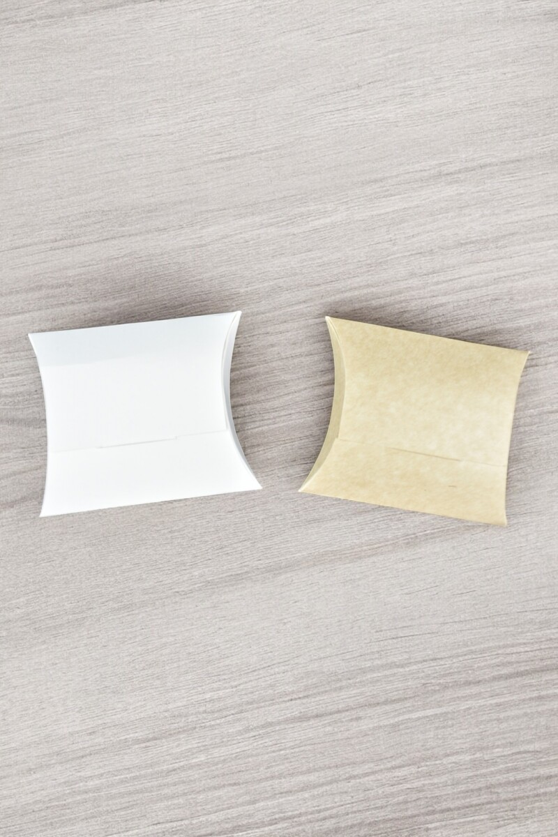 Estuche pillow eco 7x8 cm - REVERSIBLE BLANCO MADERA 