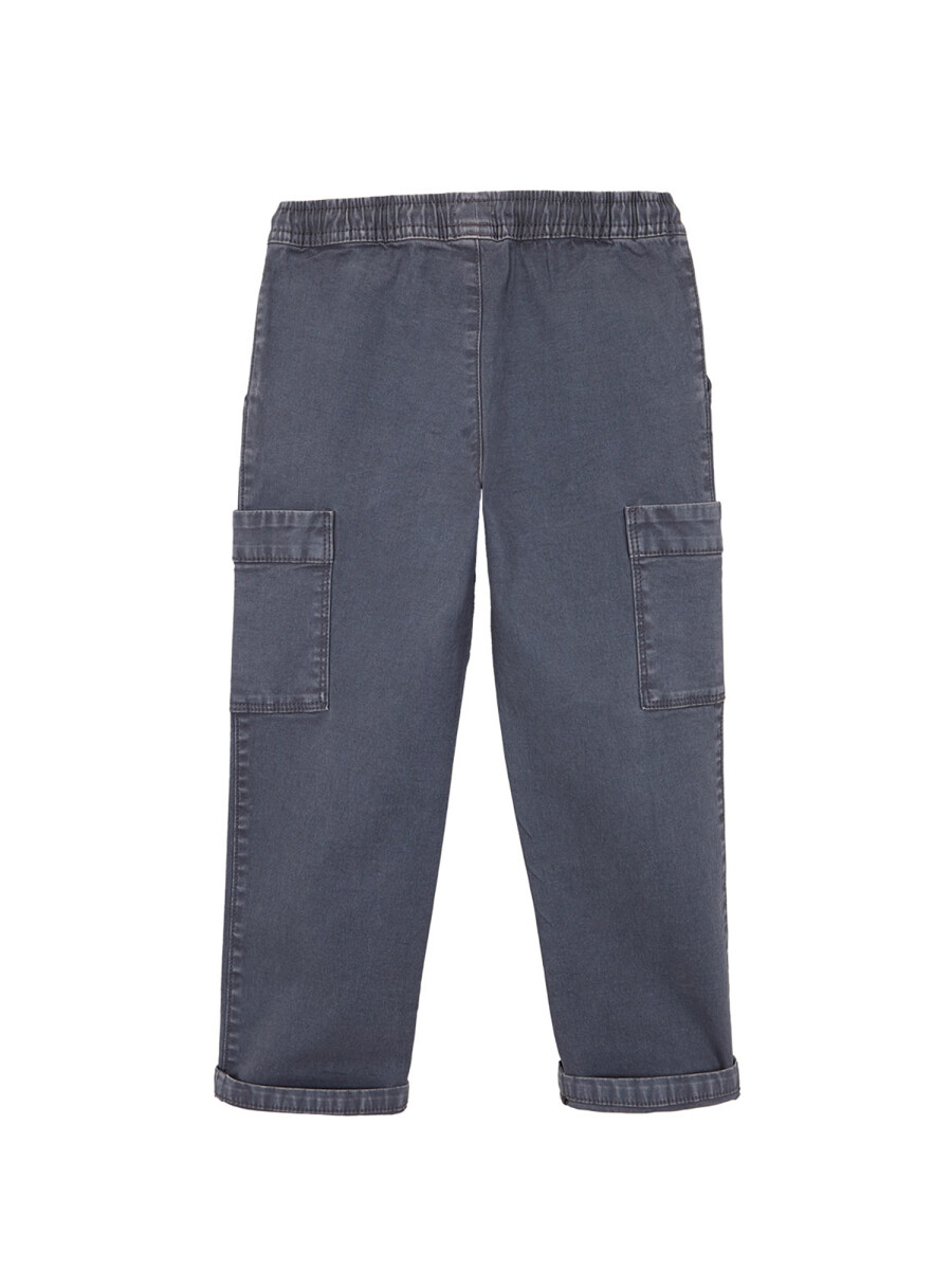 Pantalon Cargo Azul Pato