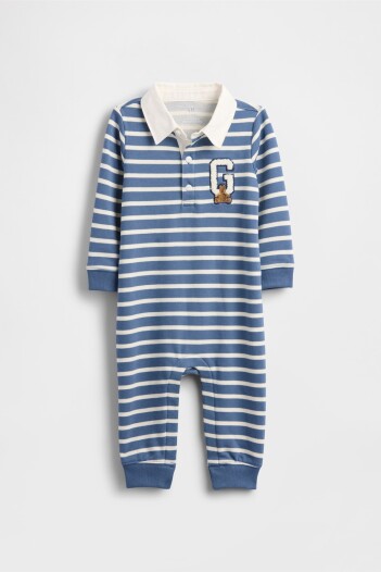 Enterito Rugby Bebé Blue Stripe