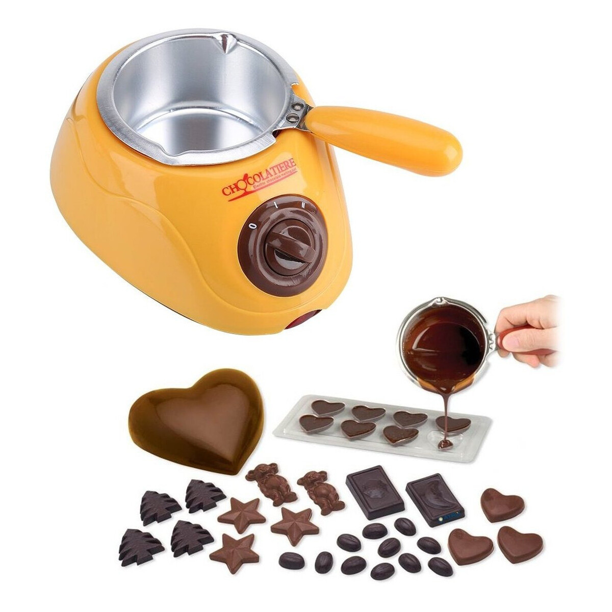 Maquina Chocolate Bombones Fondue Accesorios Chocolatera 