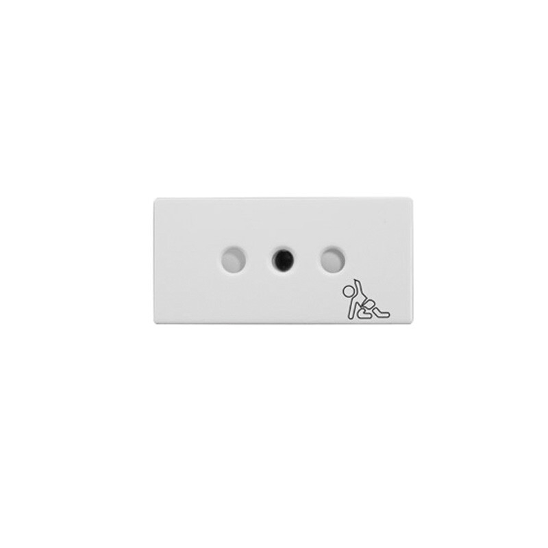 MODULO 2PT 10A SEGURO REGGIO Módulo 2P+T 10A con Seguro Reggio Blanco