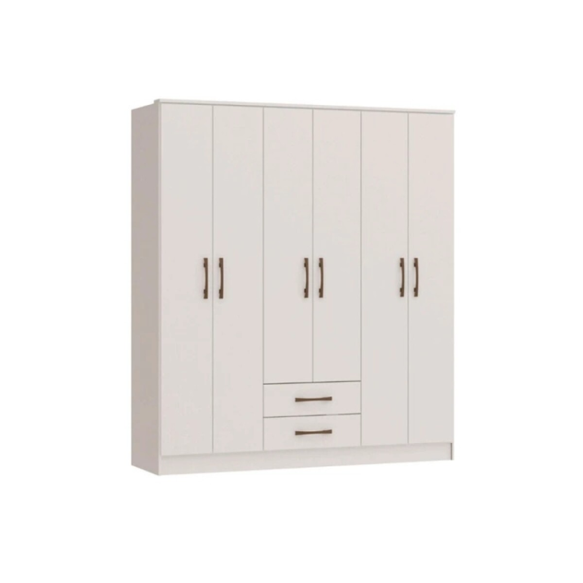 Ropero Pequim 6 Puertas Blanco Mdp 