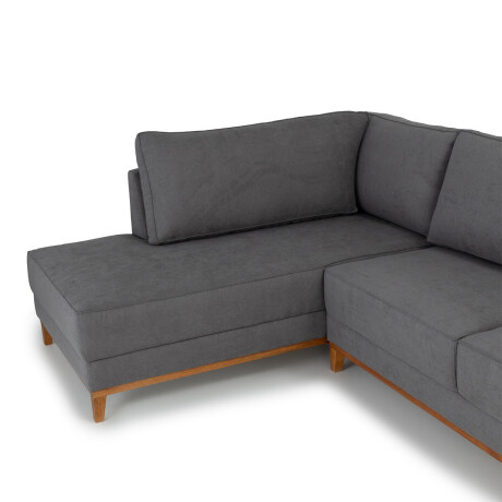 Rinconera Amadeus Chica - Tela Microfibra - Chaise Izquierdo 2160 (Grafito)
