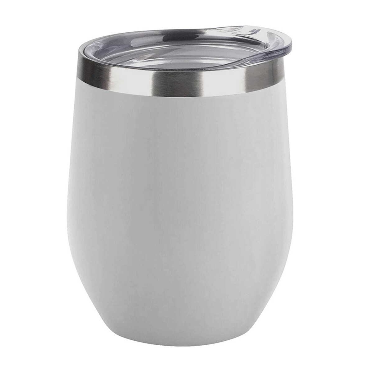 Vaso térmico con tapa 350 ml ac inox - BLANCO 