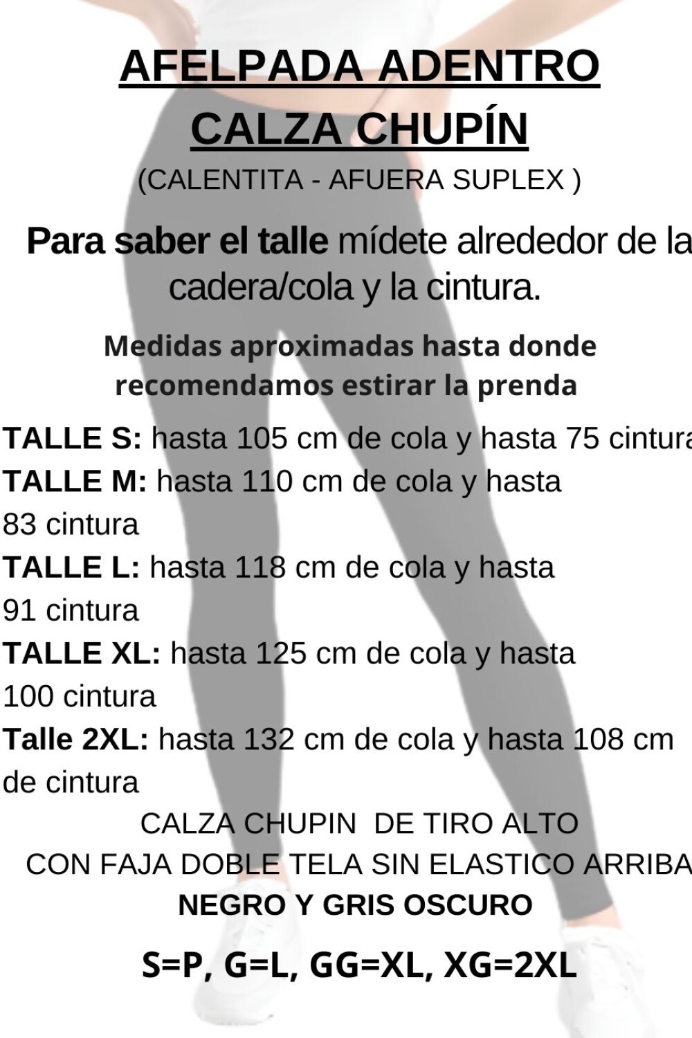 Calza Suplex con felpa adentro Negro