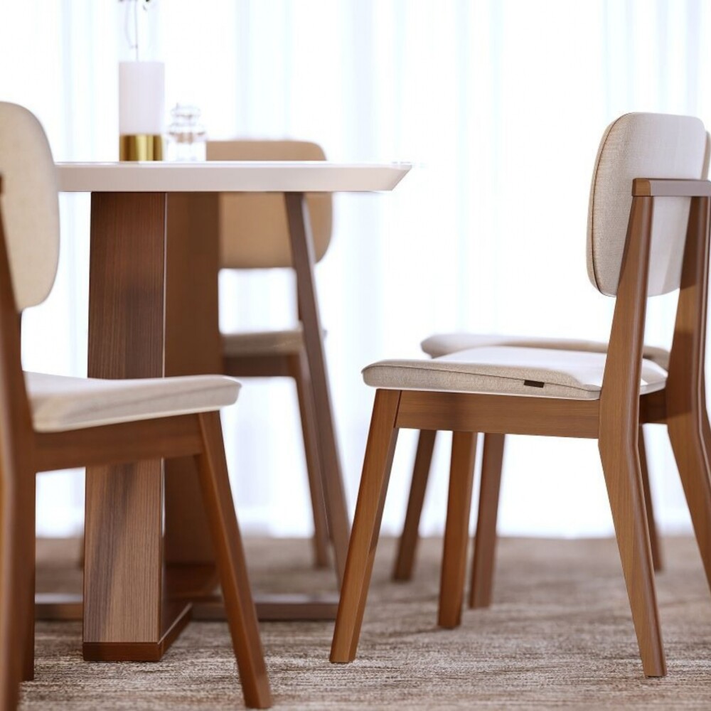 Silla de Comedor Classic - Línea Manhattan Lino/Natural