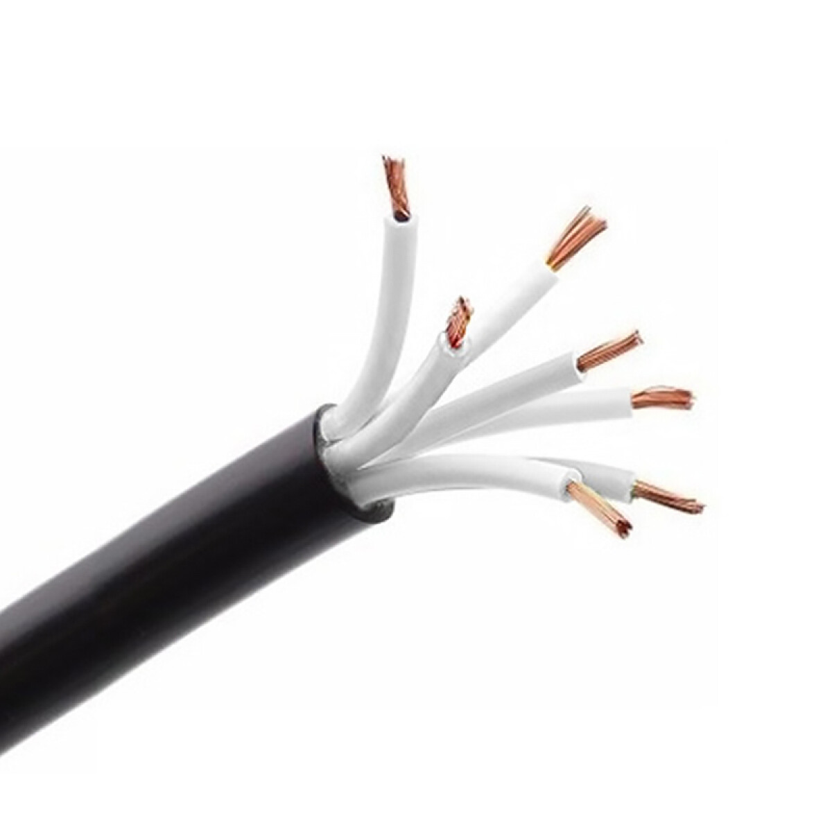 Cable de comando flexible negro, 7x2,5mm² - Funsa - N14312 