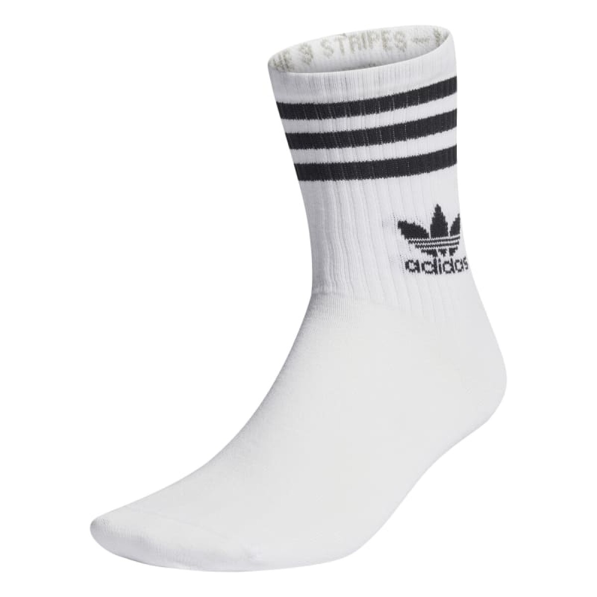 Medias Adidas Mid Cut 3 Pares - Blanco 
