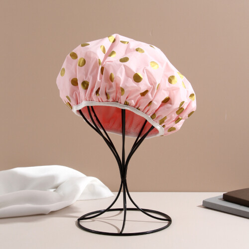 Gorra De Baño Forrada - Rosa A Lunares Gorra De Baño Forrada - Rosa A Lunares