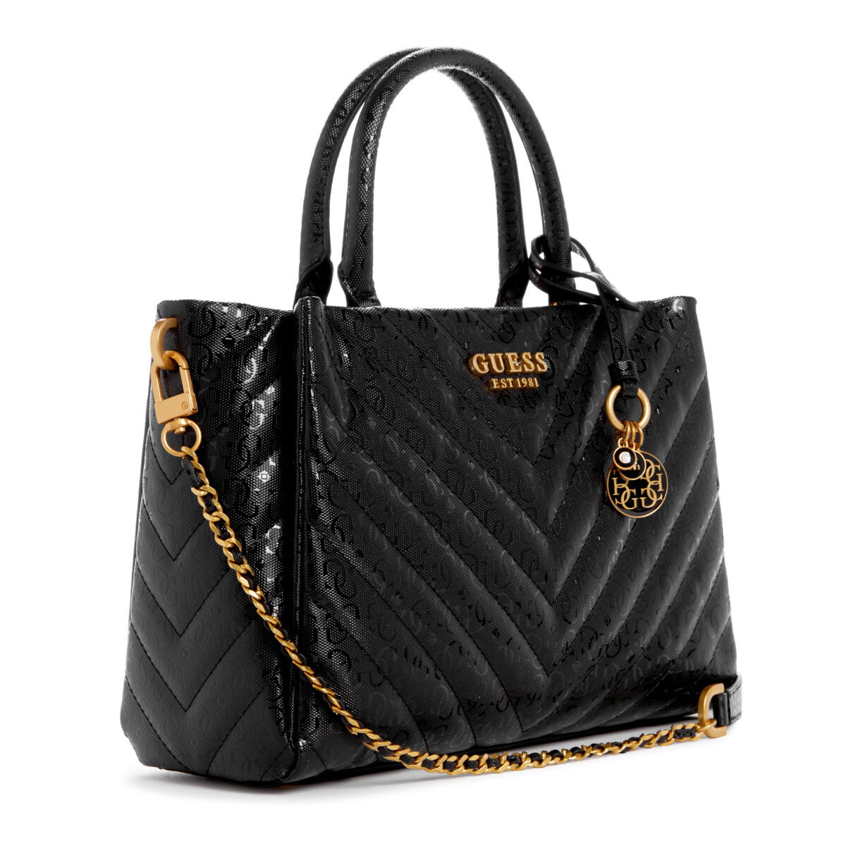 Cartera Guess Jania Mediana Negro 