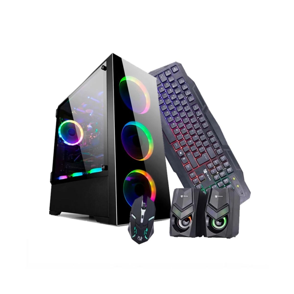 PC GAMER CROMO. Micro AMD Ryzen 7 5700G. RAM 32GB. Disco Sólido 500. Tarjeta Geforce RTX 5060 de 8GB DDR6 