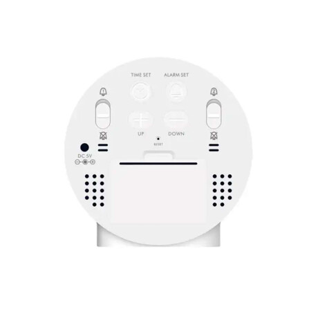 Reloj Digital Redondo Blanco