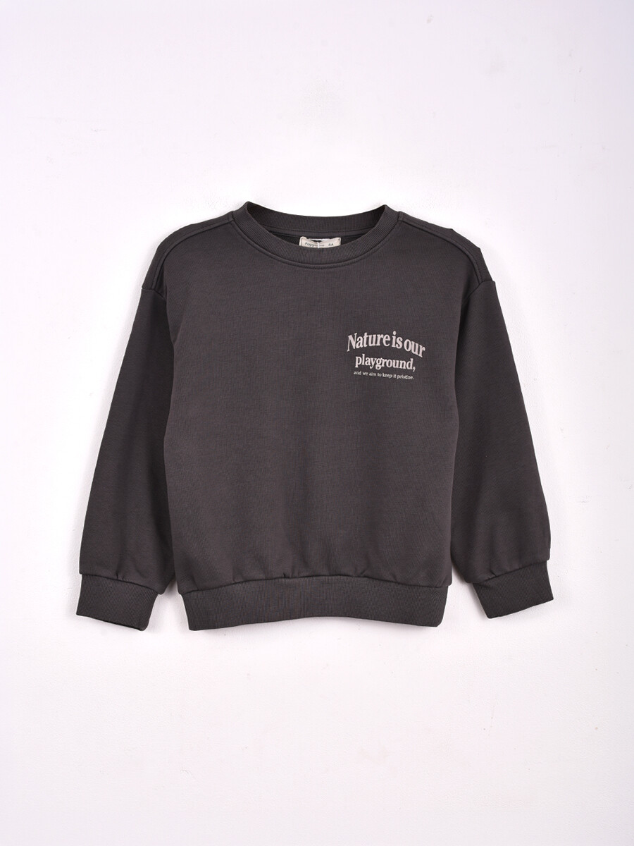 BUZO JULIAN - GRIS OSCURO 