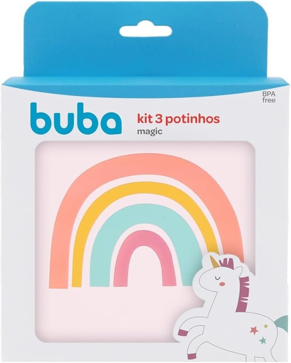 Set x3 tupper animales BUBA - arco iris magix 