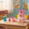Set x3 tupper diseños paw patrol rosa pastel