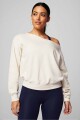 Polera Year Round Terry Off Shoulder Sweatshirt Mujer Bone Heather