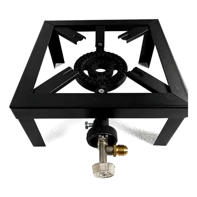 Anafe A Gas Cocina Portátil Negro 1 Hornalla Hogar Camping Negro