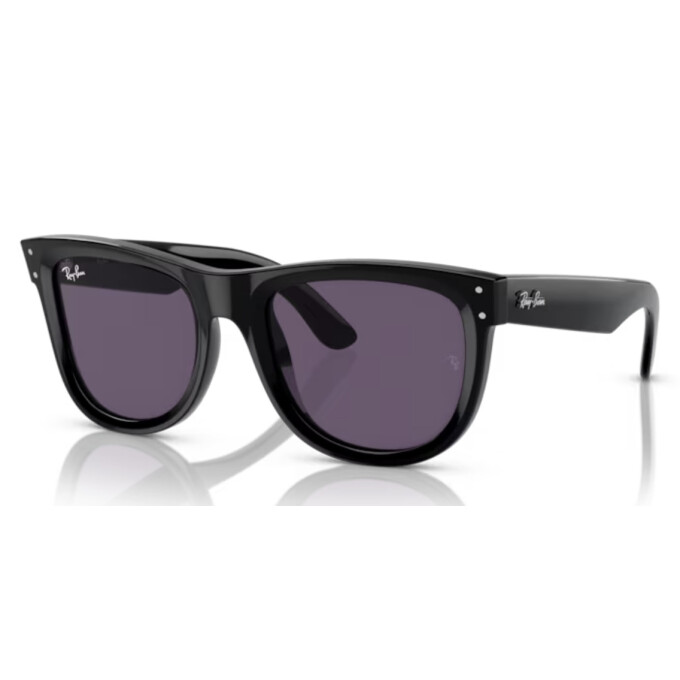 Ray Ban Wayfarer Negro y Cristales Violeta