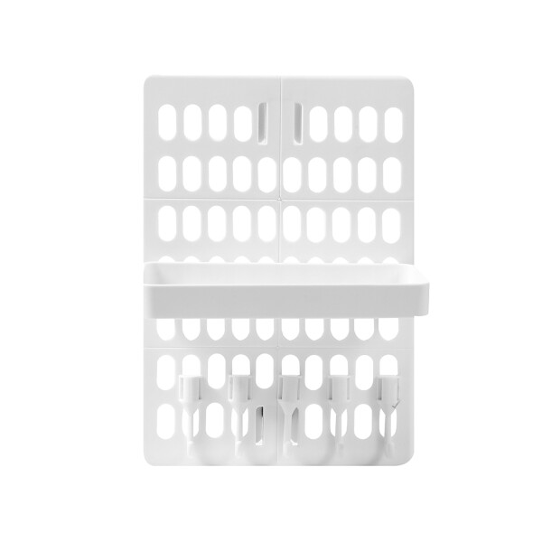 Panel Tablero Organizador Ranurado de Pared Cocina Baño Color Blanco