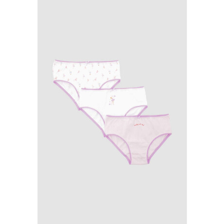 Pack x3 bombachas niña Lila