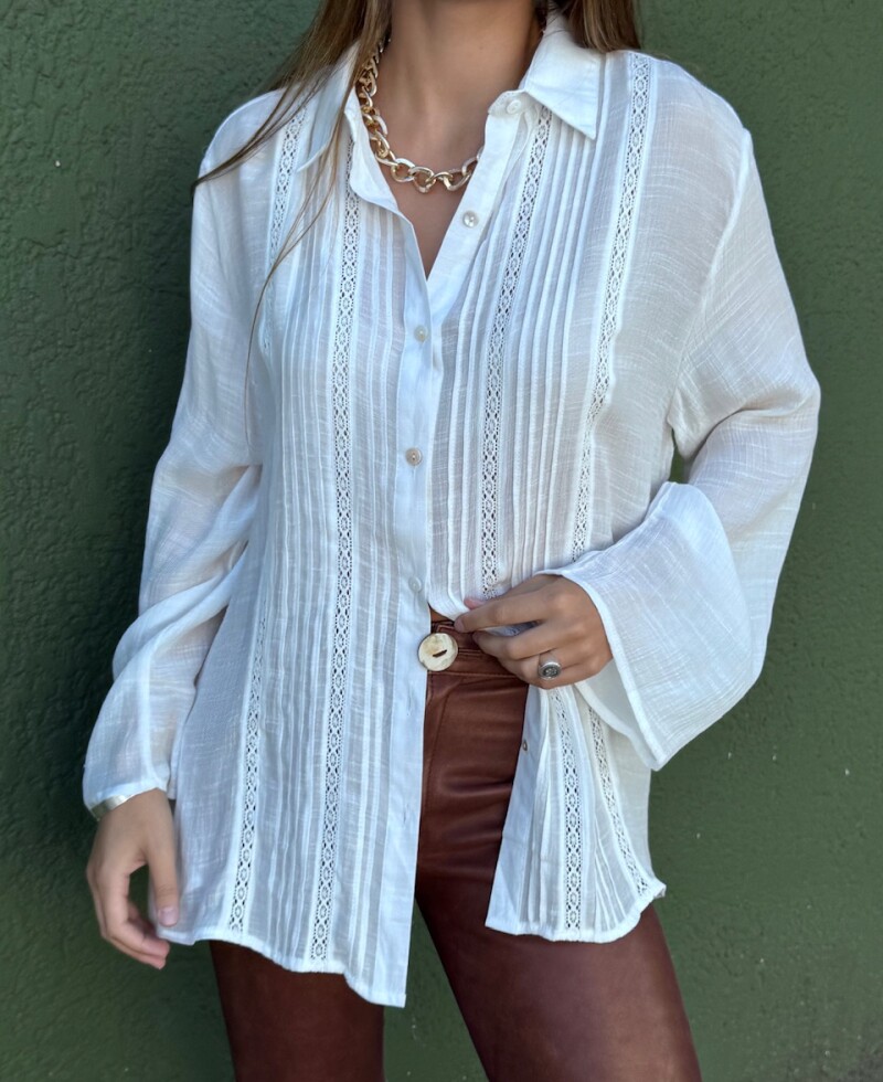 Camisa Zaira (PRE VENTA) blanco