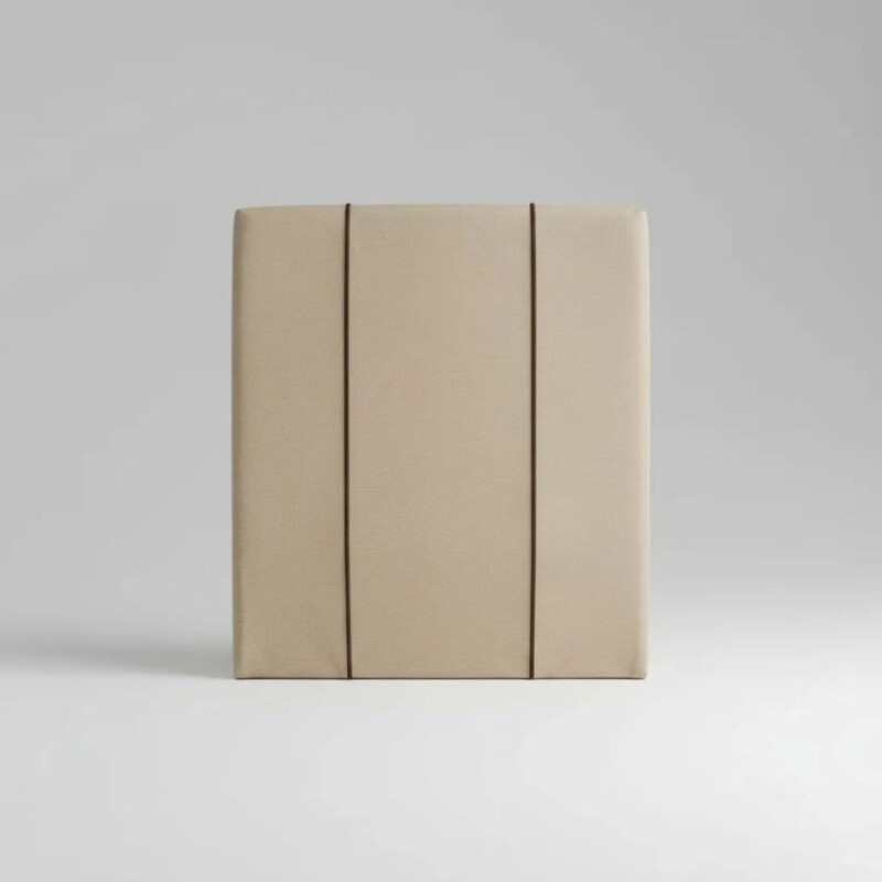 RESPALDO 1 PLAZA (0.90 MTS) - LISO TAPIZADO BEIGE C/LISTON CAMEL RESPALDO 1 PLAZA (0.90 MTS) - LISO TAPIZADO BEIGE C/LISTON CAMEL