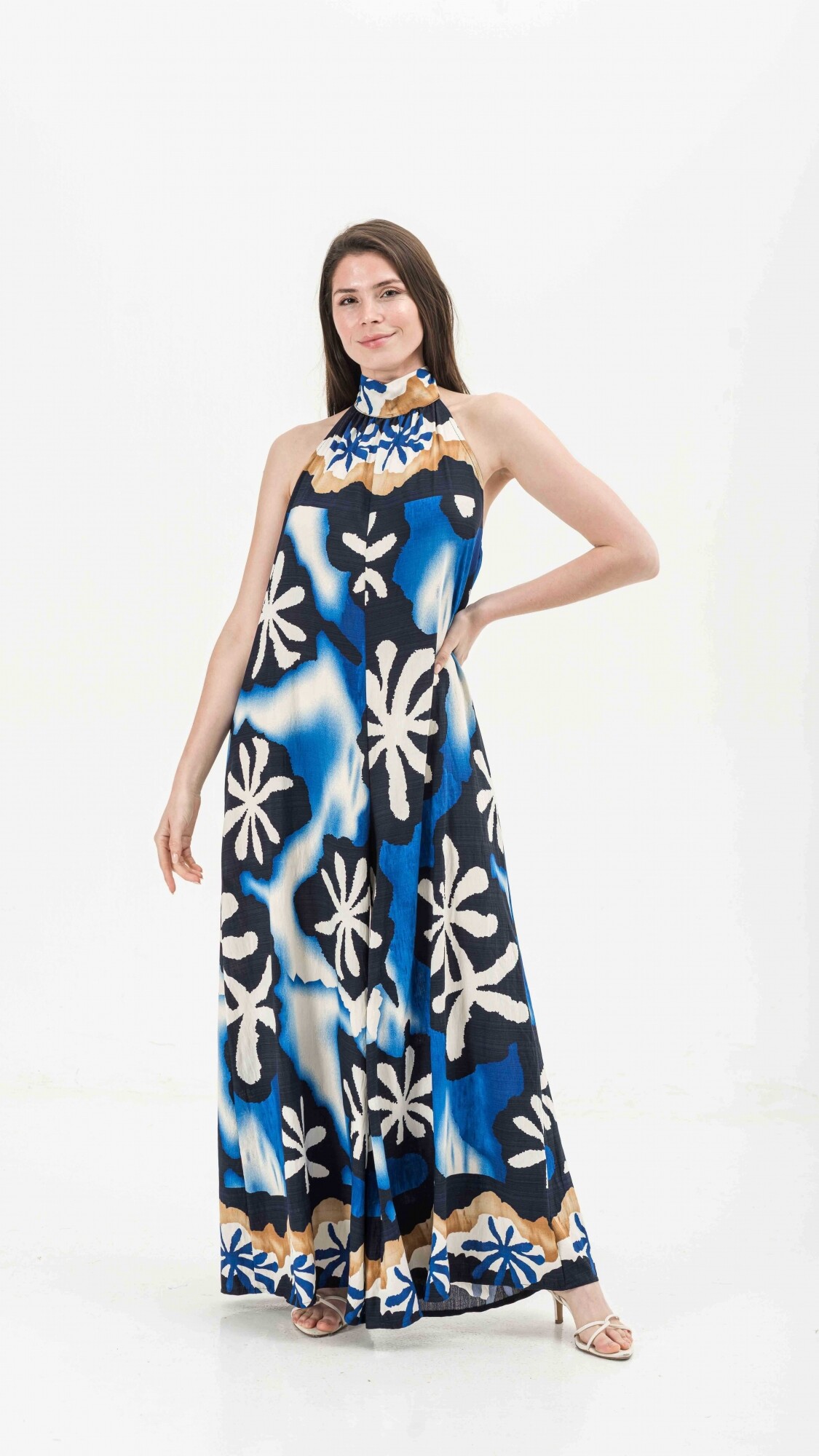ENTERITO GISE AZUL ESTAMPADO