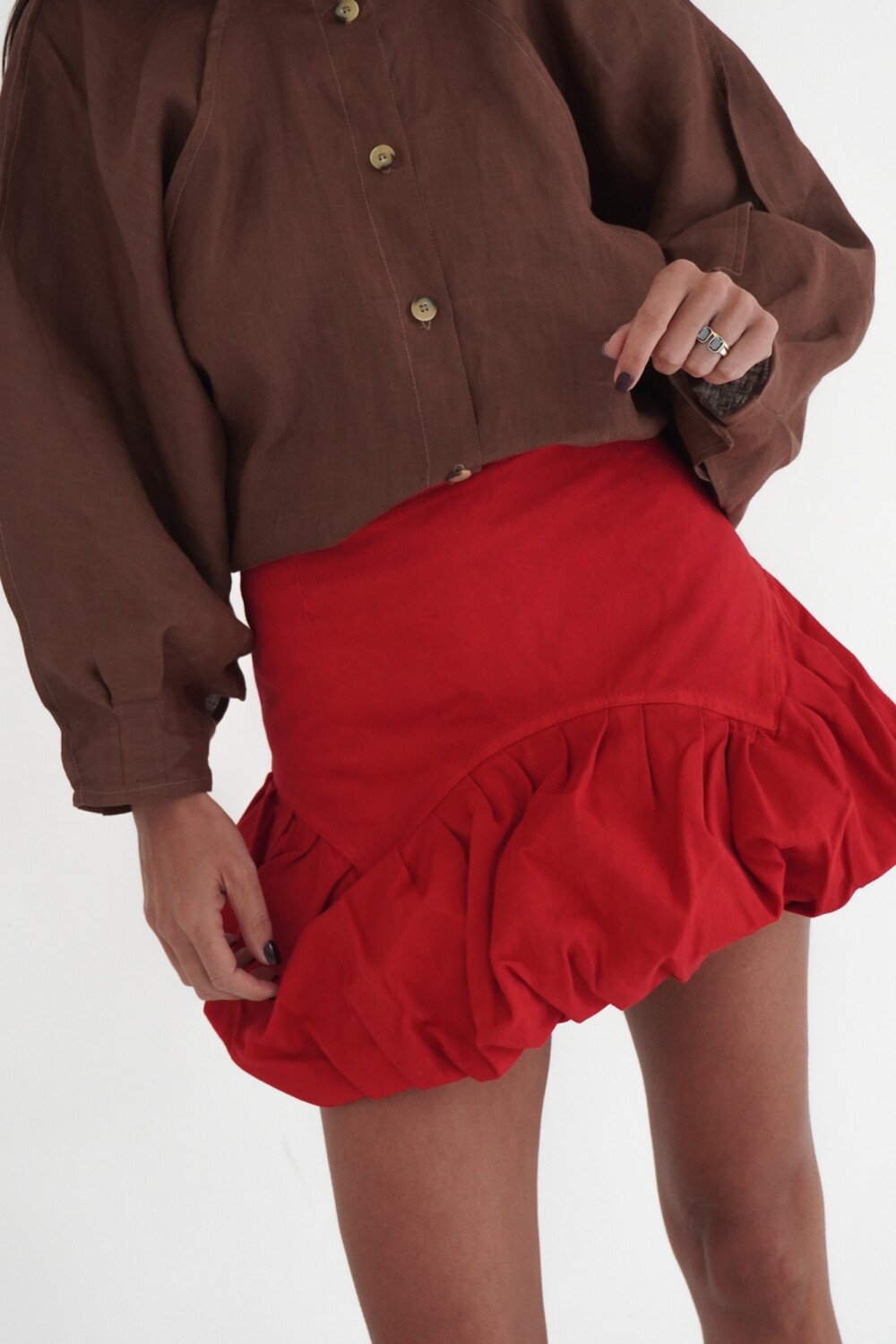Baloon Skirt Vaquero Colorado