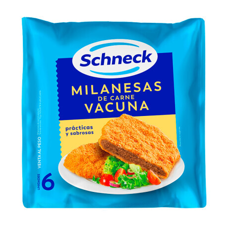 Milanesas de Carne Schneck aprox 800gr Milanesas de Carne Schneck aprox 800gr