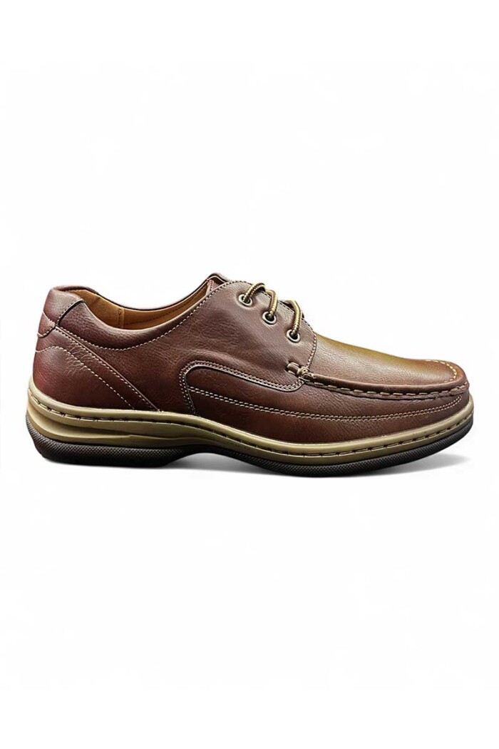 ZAPATO ACORDONADO MODA ITALIANA Marron