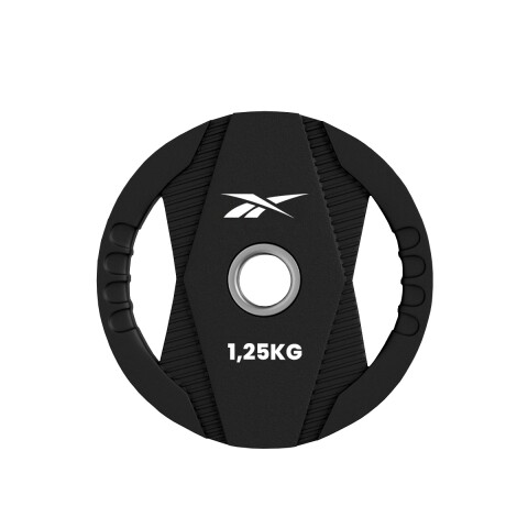 Disco Olímpico Tpu Con Agarre Reebok 1,25 Kg Negro