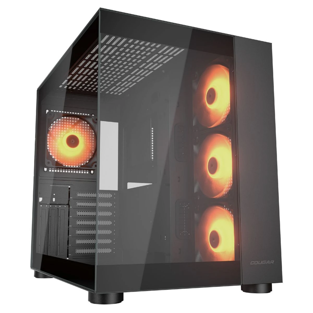 Gabinete Cougar FV150 Rgb Black 