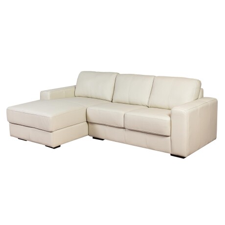 SOFA C/CHAISE MÁS DE 4 CUERPOS CUERO-100-NATURAL NATURAL-BEIGE TEXAS CRUDO