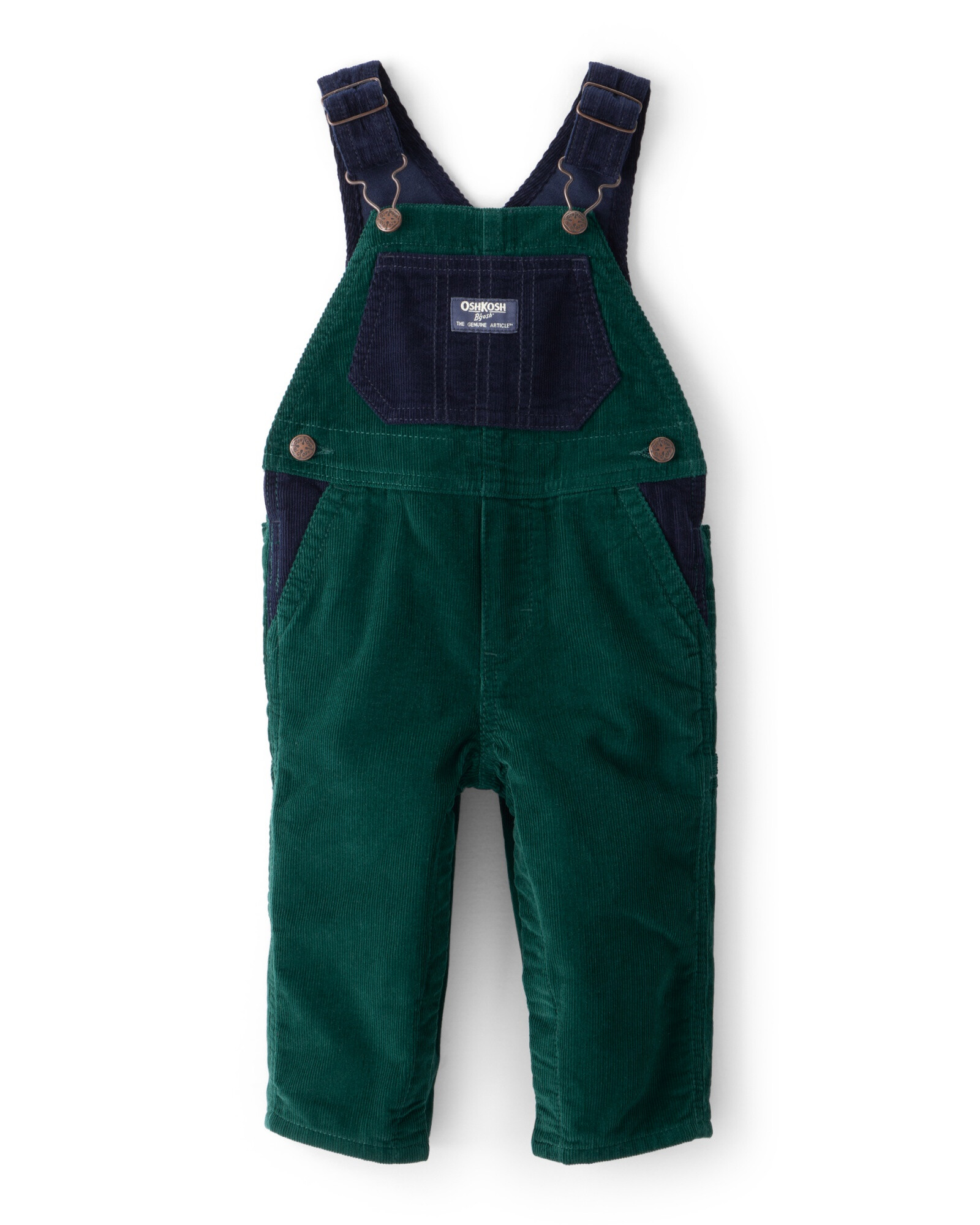 Enterito de pana, verde Sin color