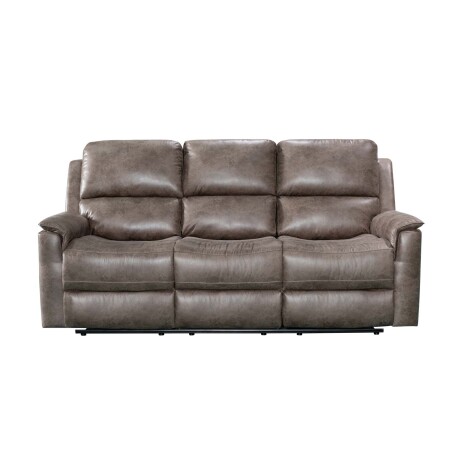 RECLINER MANUAL 3 CUERPOS TELA MARRON LAGOS MOKA