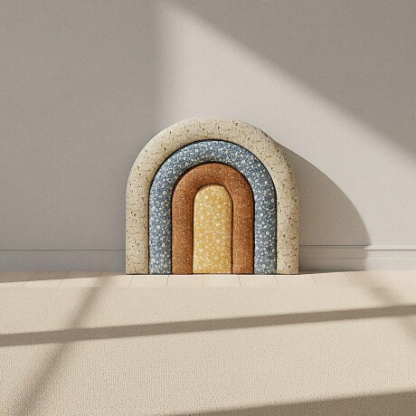 RESPALDO 1 PLAZA ALGODON MULTICOLOR ARCOIRIS