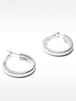 Pendientes De Aro Cortos Plateados plateado
