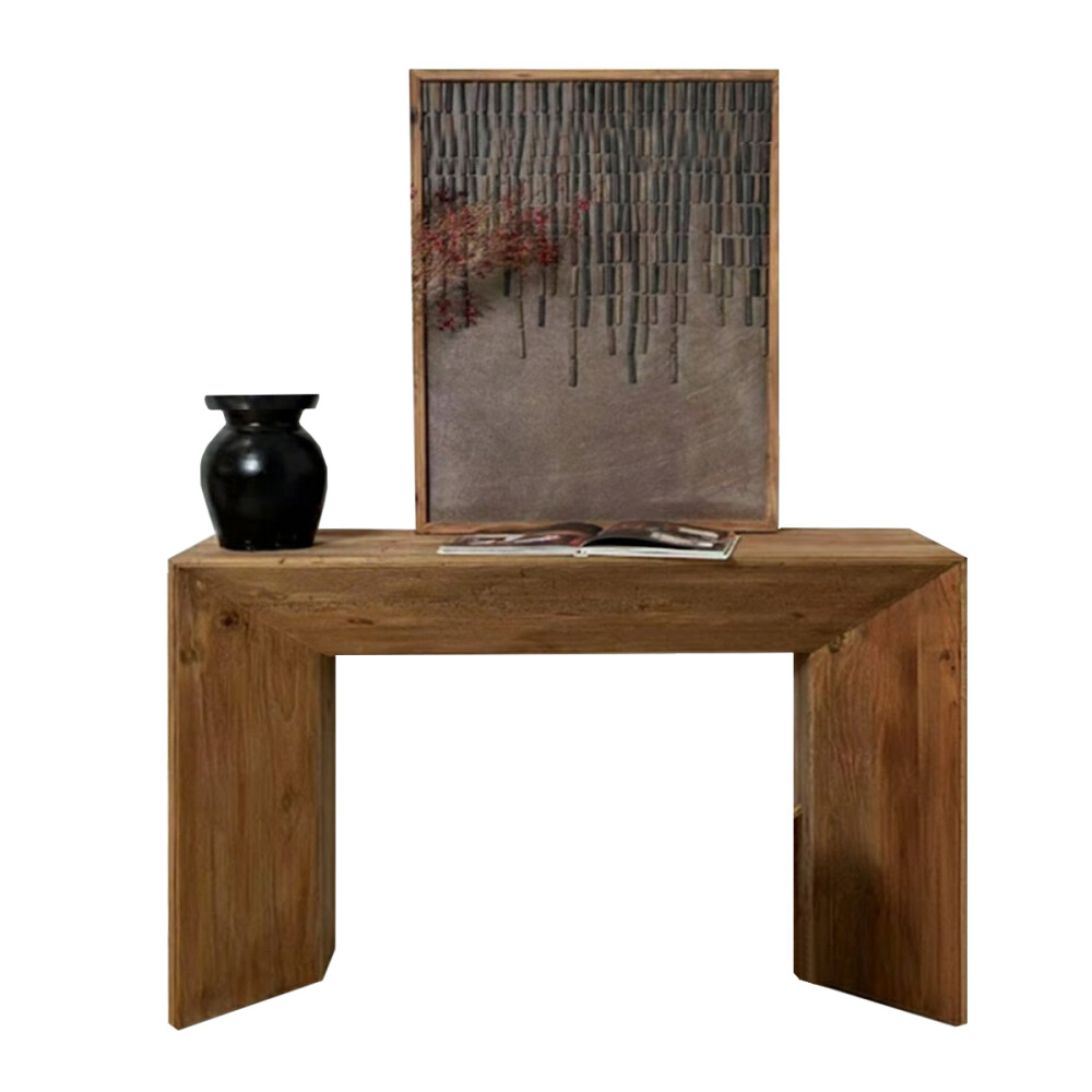 CONSOLA DE ARRIME MESA LATERAL MADERA MACIZA - LÍNEA RÚSTICA CONSOLA DE ARRIME MESA LATERAL MADERA MACIZA - LÍNEA RÚSTICA