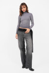 Top Polera Patch Gris