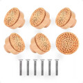 Tiradores Pomos De Ratén y Madera Para Muebles Pack de 6 Unidades Tiradores Pomos De Ratén y Madera Para Muebles Pack de 6 Unidades