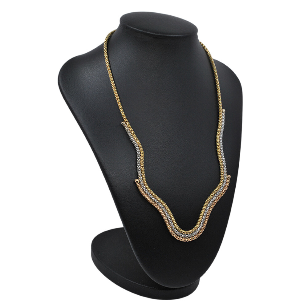 Collar en oro 18k de 3 tonos Collar en oro 18k de 3 tonos