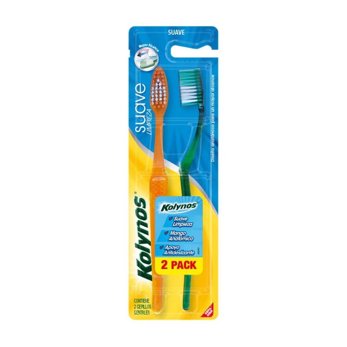 Cepillo Dental Kolynos Doctor Suave 2 Unidades 