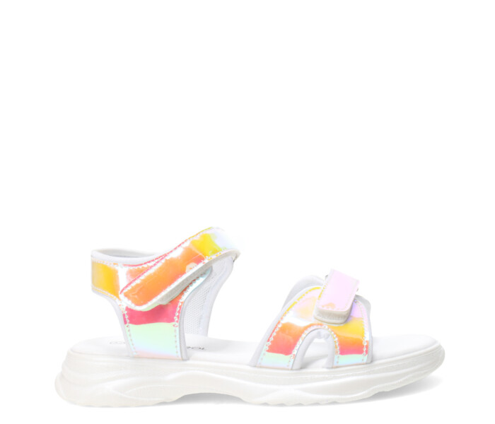 Sandalias de Niña MINI Miss Carol PRAIRE metalizada Rosado