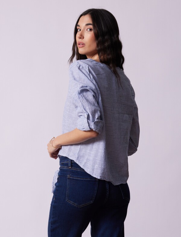 Blusa Algodon Nudo AZUL/MULTI