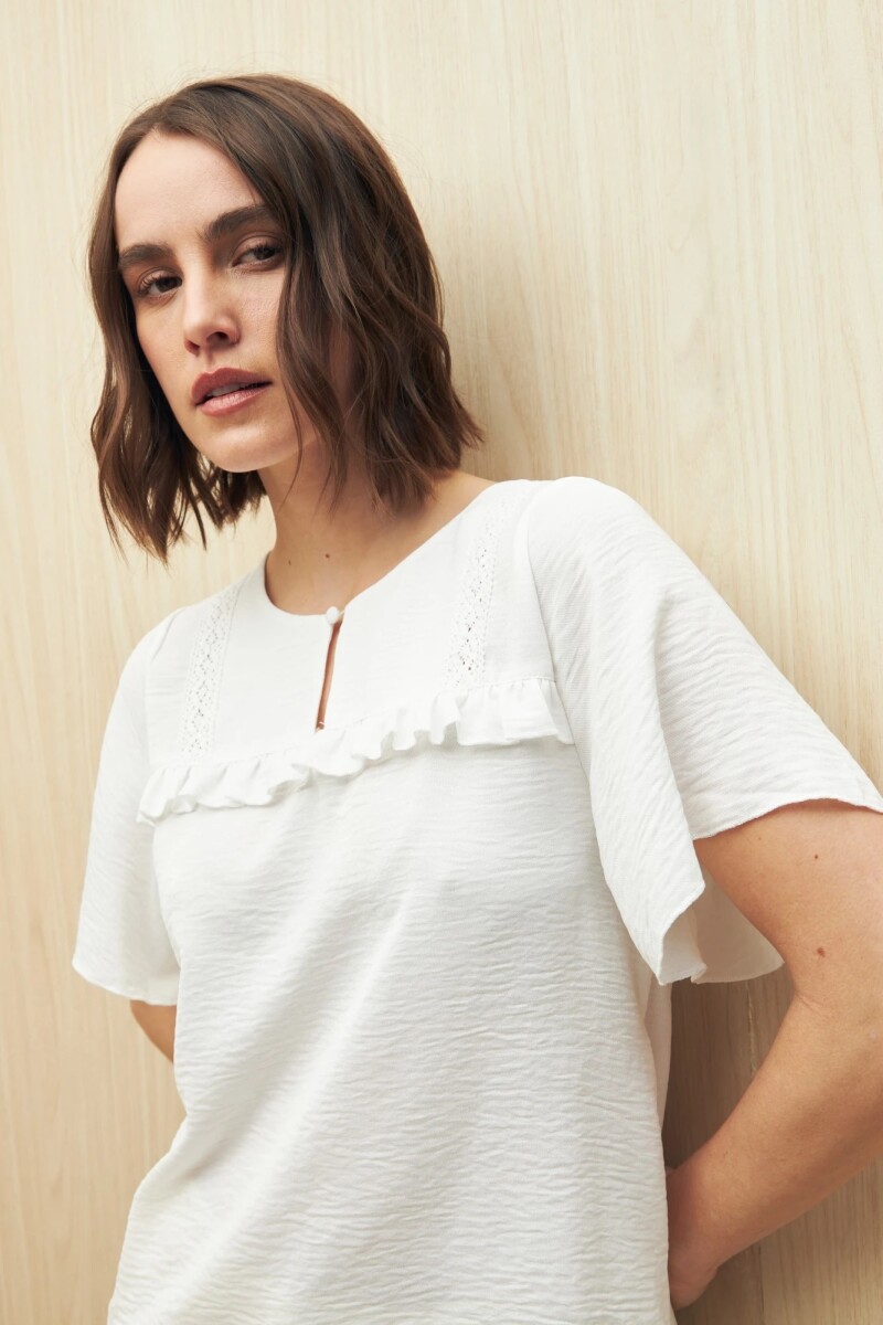 BLUZA ALLIOE BUTTER - BLANCO 